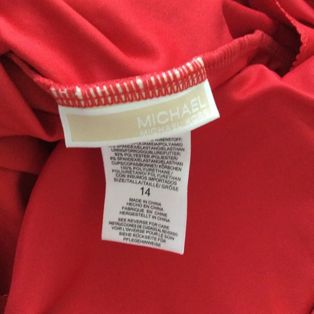 NWOT Michael MK One Shoulder Swimsuit